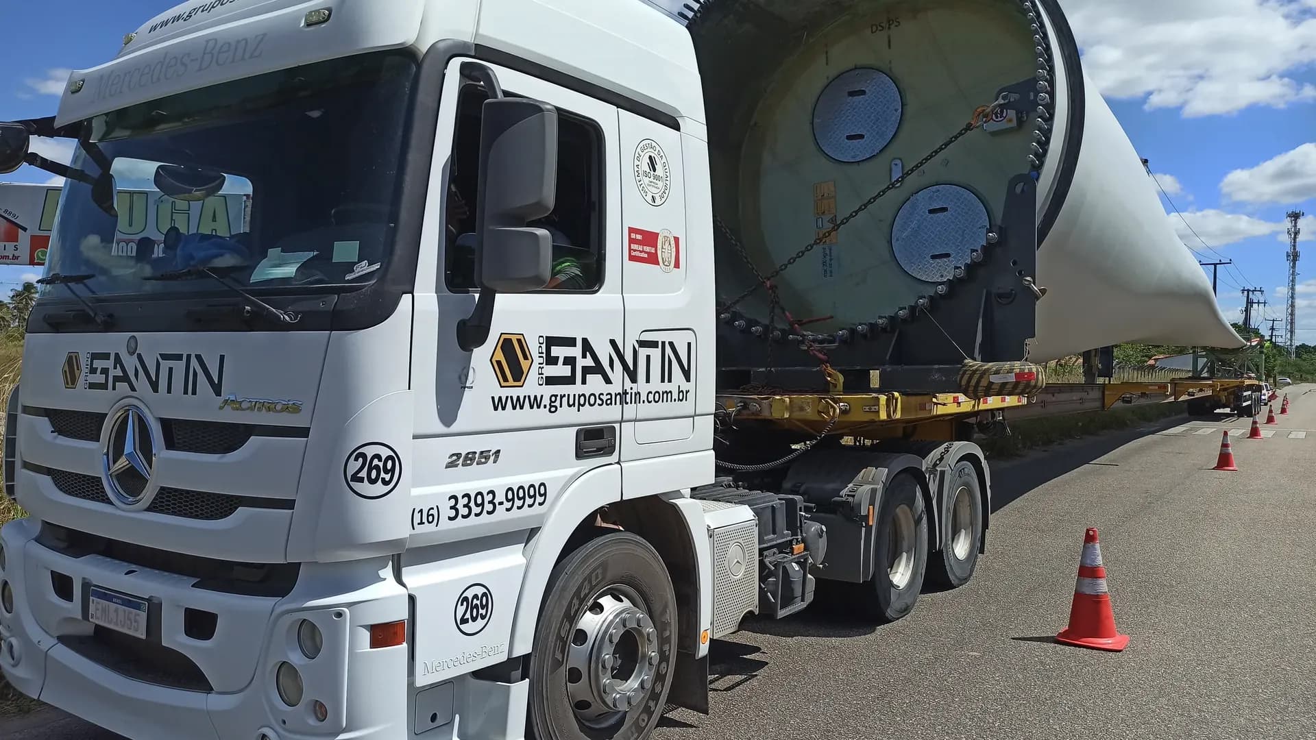 Transporte de pá eólica
