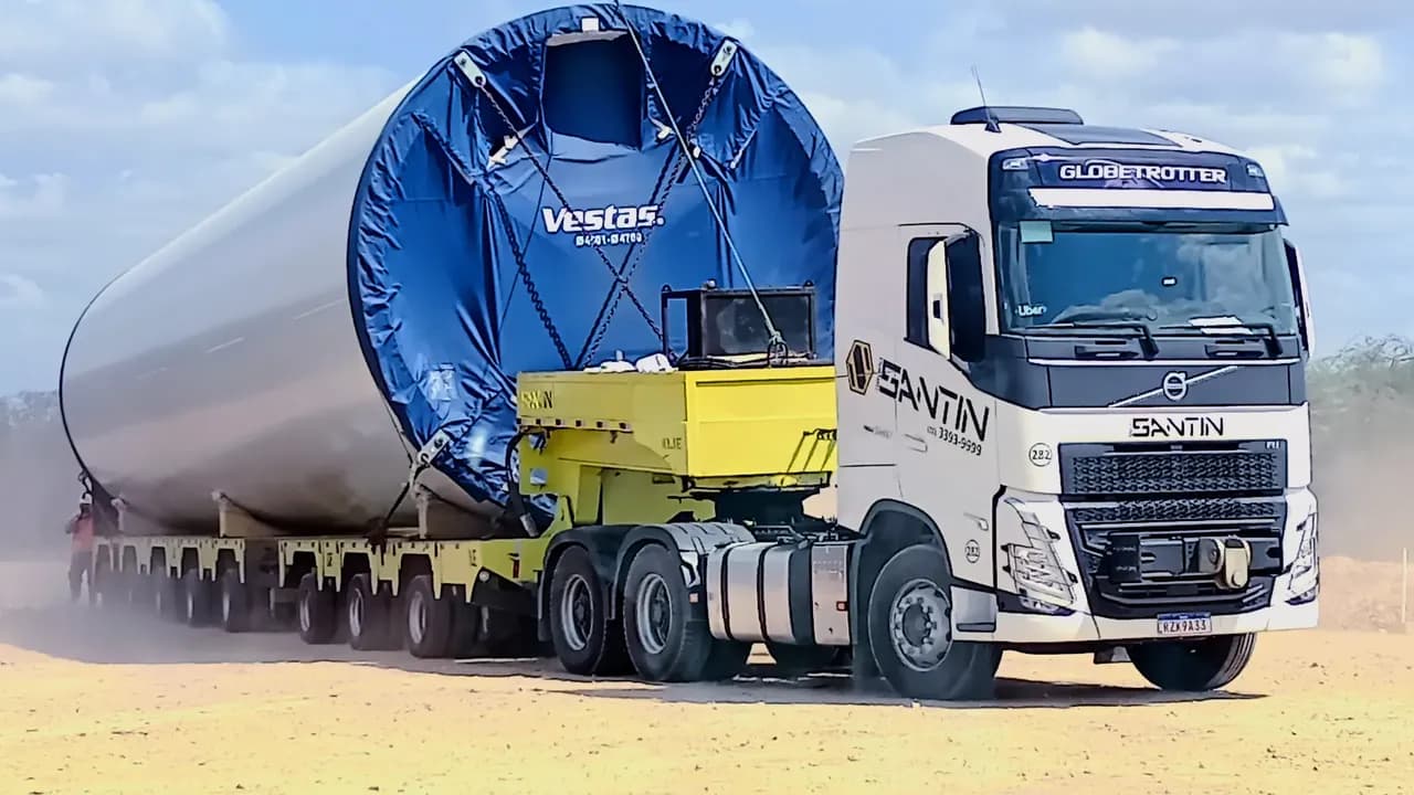 Transporte de tramo no sertão baiano