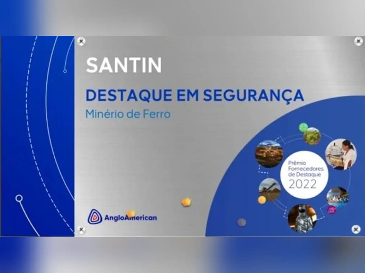 Certificado de Destaque em Segurança da Anglo American
