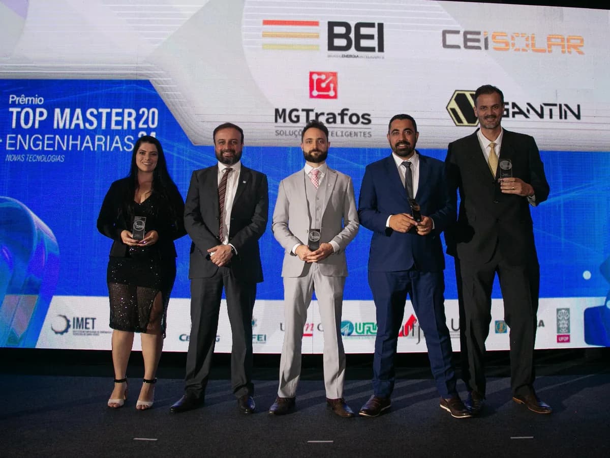 Cerimônia de entrega do prêmio Empresa Destaque da Top Master