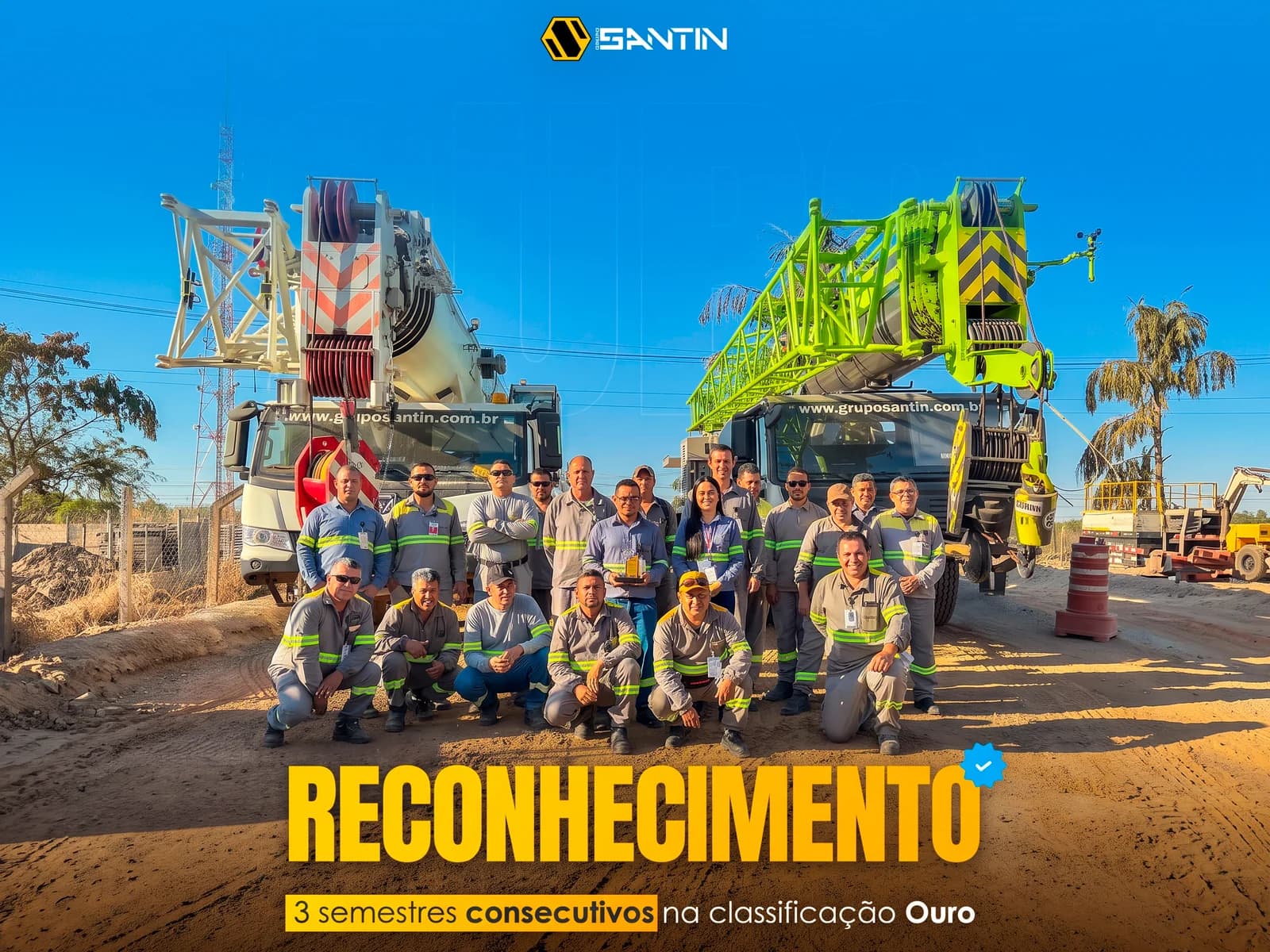 Certificado de Empresa Ouro em Segurança concedido pela Lundin Mining
